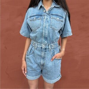 AGOLDE ZORA WAISTED SHORTS JUMPSUIT